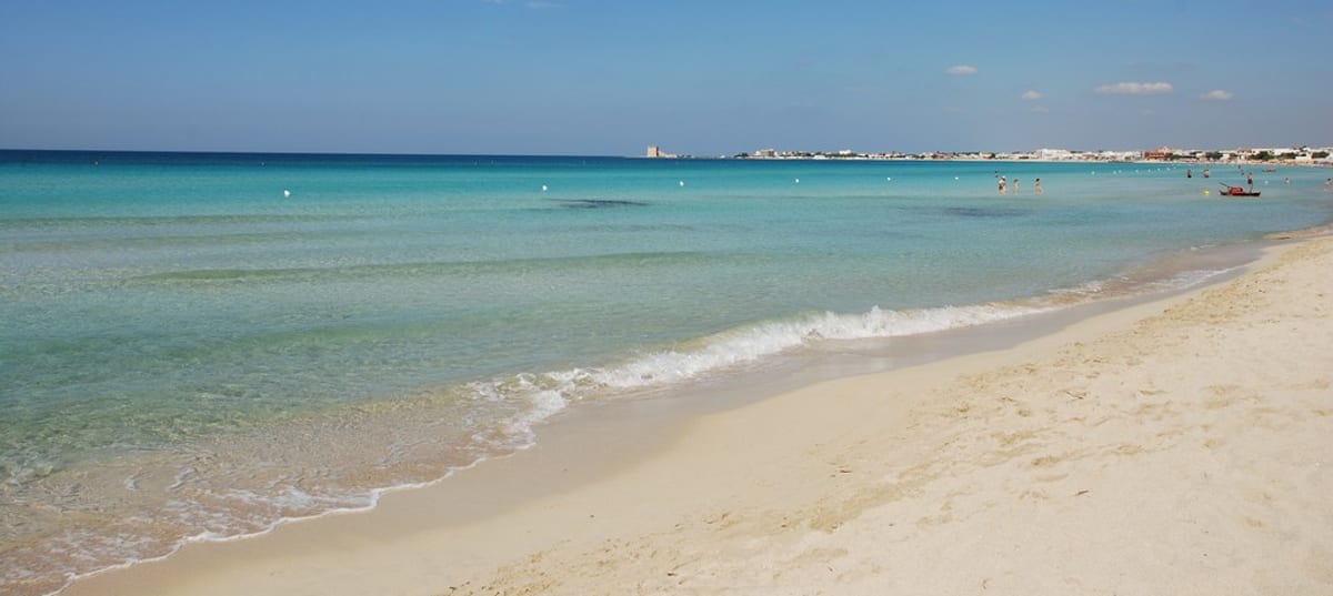 Il mare turchese dello Ionio a Torre Lapillo, Salento